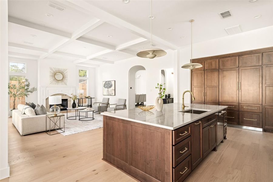 Furnished interior view inside a new home in , Houston (Image 18).