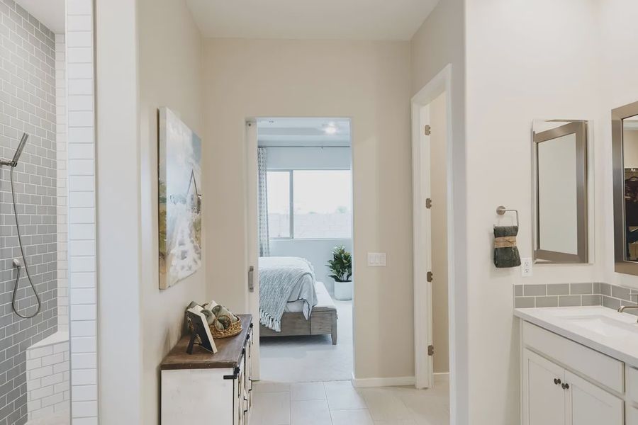 Furnished interior view inside a new home in Valencia at Granite Vista, Waddell (Image 11).