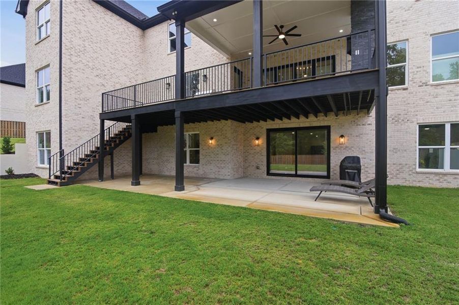 Exterior details and patio area of a home in , Buford (Image 3). Exterior details and patio area of a home in , Buford (Image 3).