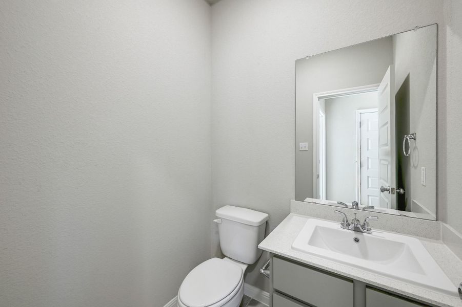 Half Bath in the Willow home plan by Trophy Signature Homes – REPRESENTATIVE PHOTO Half Bath in the Willow home plan by Trophy Signature Homes – REPRESENTATIVE PHOTO