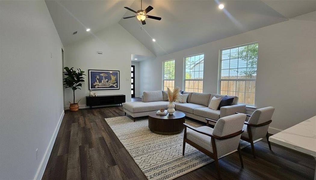 Furnished interior view inside a new home in , Dallas (Image 7). Furnished interior view inside a new home in , Dallas (Image 7).