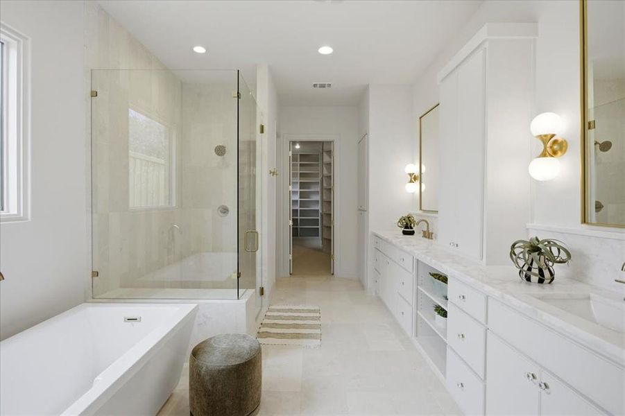 Furnished interior view inside a new home in , Dallas (Image 17).