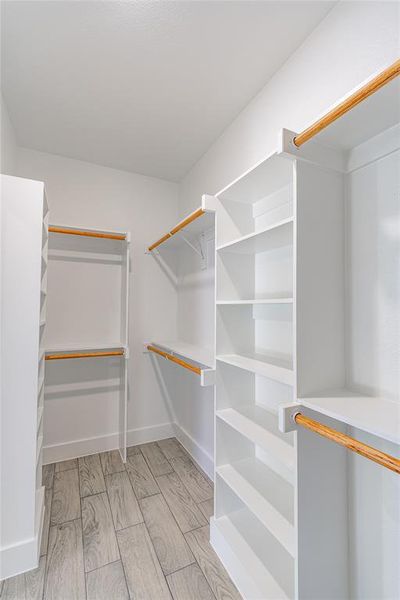 View of Master walk in closet