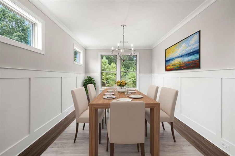 Furnished interior view inside a new home in , Cumming (Image 6).