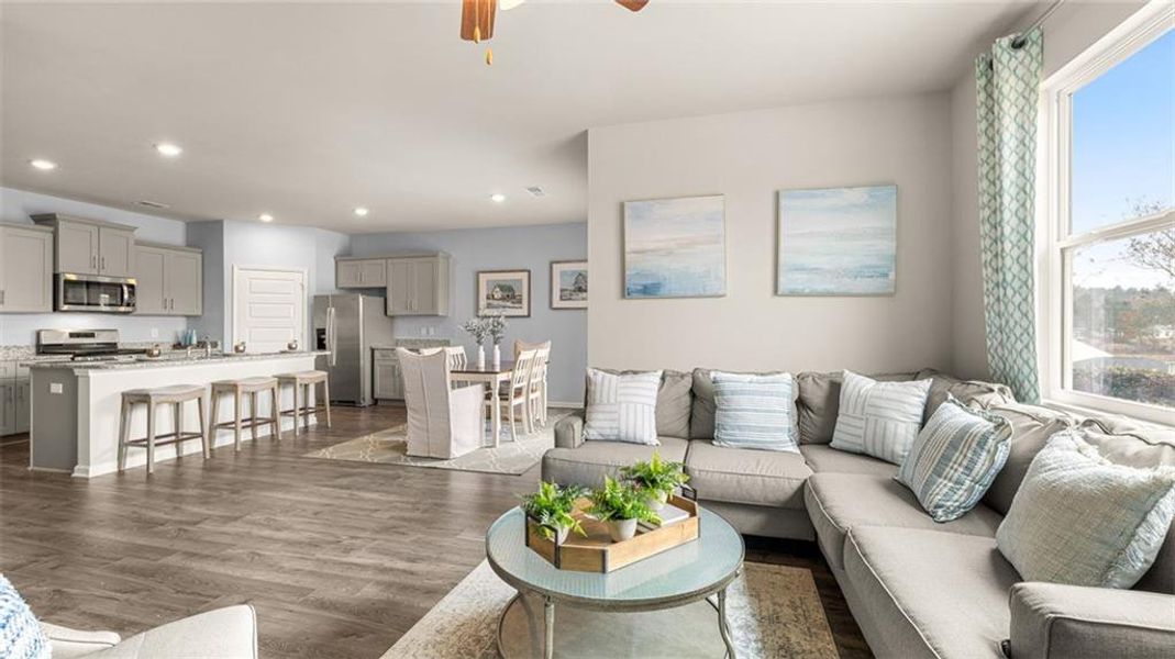 Furnished interior view inside a new home in Jackson Landing, Jefferson (Image 11).