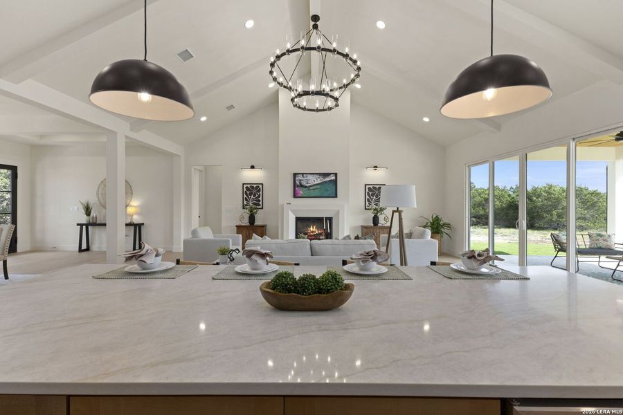 Furnished interior view inside a new home in , Bandera (Image 32).