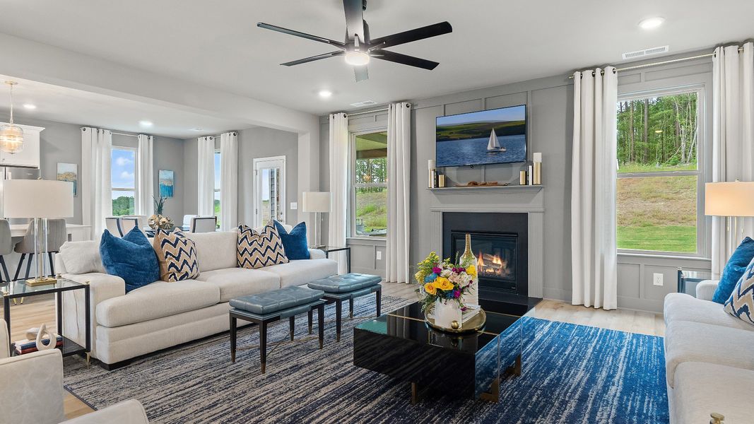 Furnished interior view inside a new home in Cambria at Traditions, Hampton (Image 18).