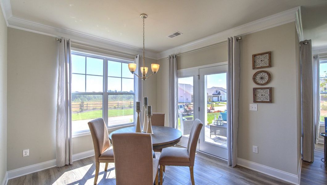Furnished interior view inside a new home in Reserve at Tap Root Farms, Fletcher (Image 16).