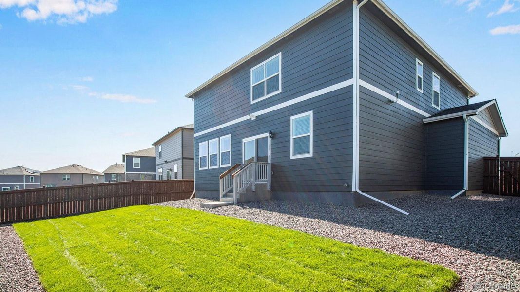 Exterior details and patio area of a home in Mallard Ridge, Johnstown (Image 3).