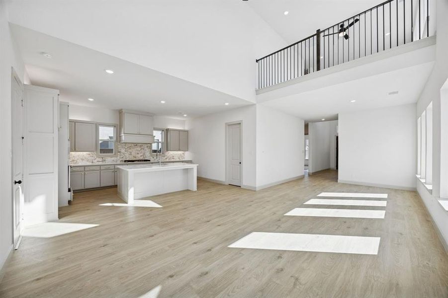 With a game room that overlooks the family room, our Adeline plan offers multiple entertainment zones. With a game room that overlooks the family room, our Adeline plan offers multiple entertainment zones.