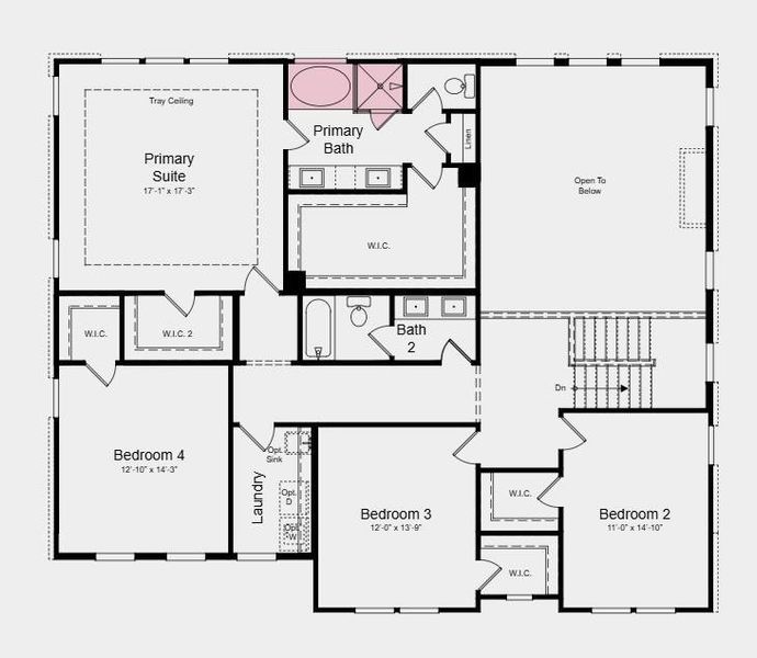 2D floor plan layout of this home in Stratford Hills, Ball Ground, GA (Image 3).