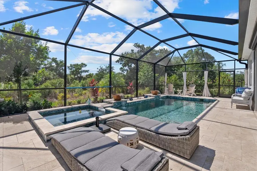 Exterior details and patio area of a home in , Englewood (Image 29).