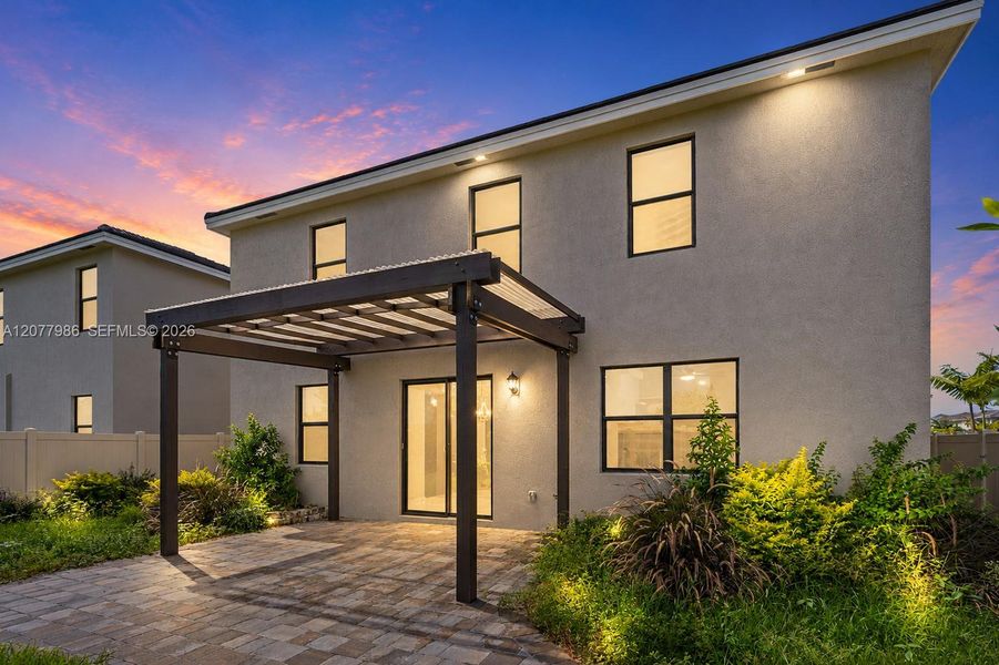 Exterior details and patio area of a home in Parker Pointe, Homestead (Image 26). Exterior details and patio area of a home in Parker Pointe, Homestead (Image 26).