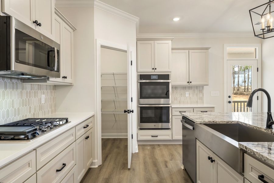 Furnished interior view inside a new home in Landing at Pine Lake, Anderson (Image 9).