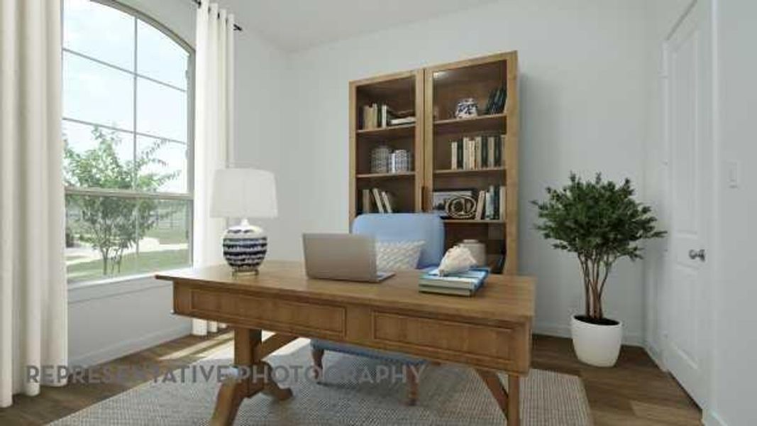 Furnished interior view inside a new home in Grand Central Park: 55ft. lots, Conroe (Image 7). Furnished interior view inside a new home in Grand Central Park: 55ft. lots, Conroe (Image 7).