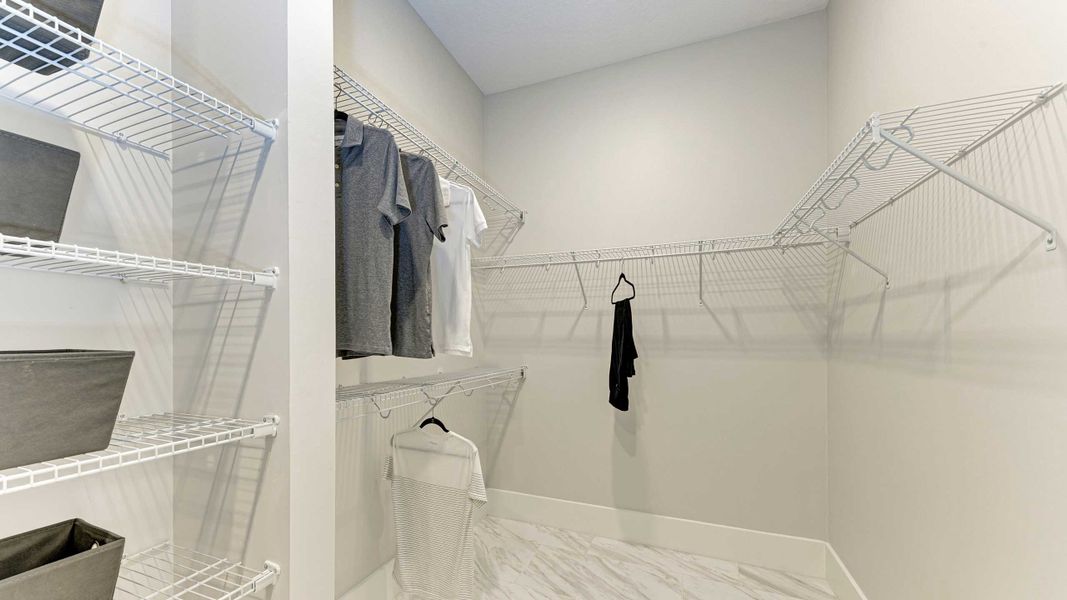 Owner's Walk-In Closet - Model shown is without Bonus Room