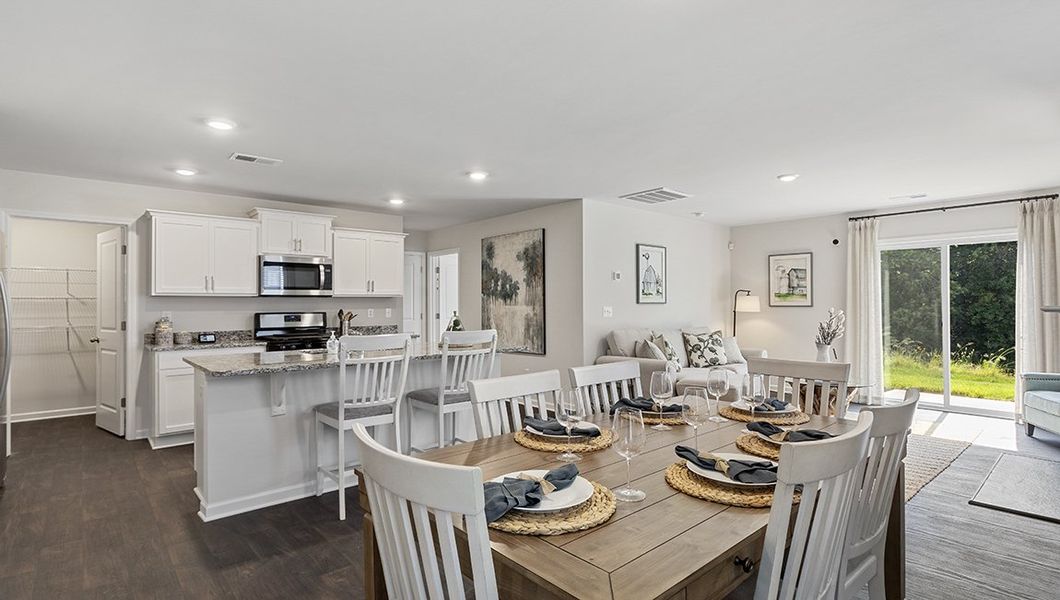 Furnished interior in a model home at Brookside Farms - The Meadows in Greer (Image 7).