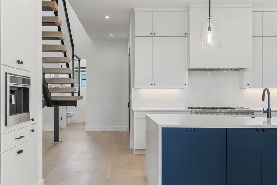 Furnished interior view inside a new home in Milky Way at River Place, Austin (Image 31). Furnished interior view inside a new home in Milky Way at River Place, Austin (Image 31).