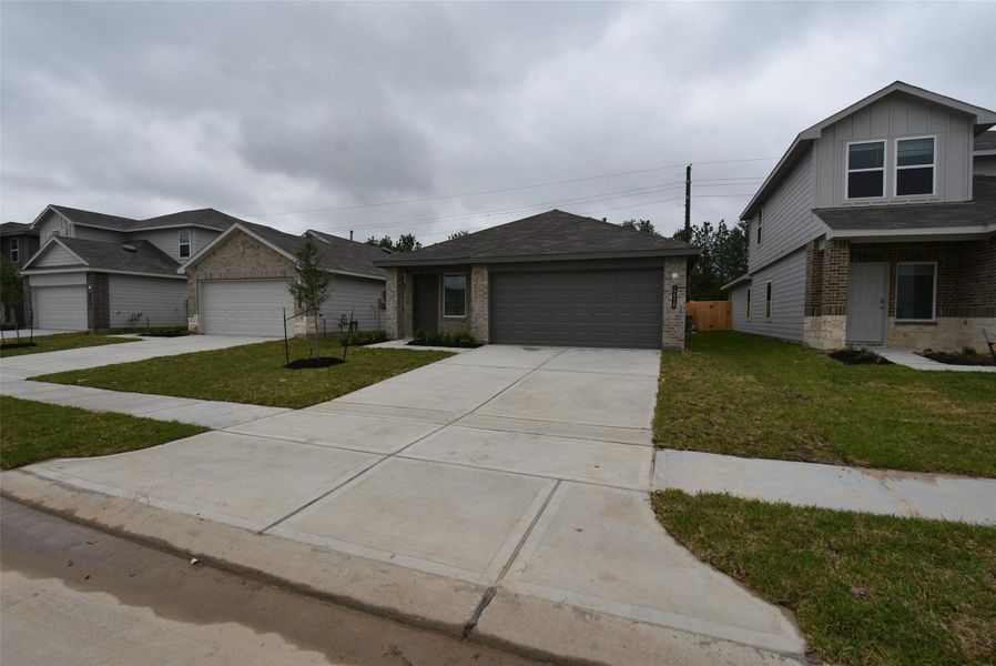 Front exterior of a new home in , Houston, TX, highlighting curb appeal (Image 2). Front exterior of a new home in , Houston, TX, highlighting curb appeal (Image 2).