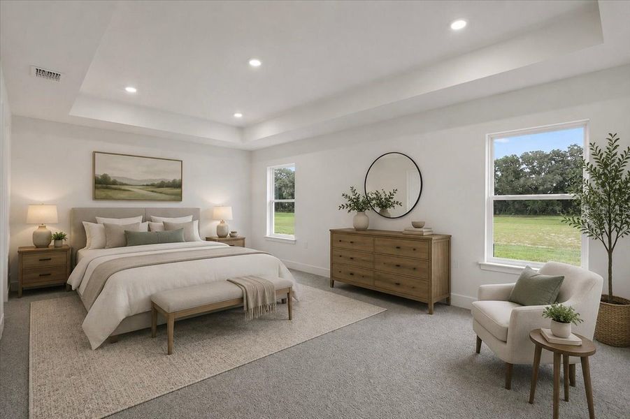 Furnished interior view inside a new home in Kirkland Farms, Alachua (Image 14). Furnished interior view inside a new home in Kirkland Farms, Alachua (Image 14).