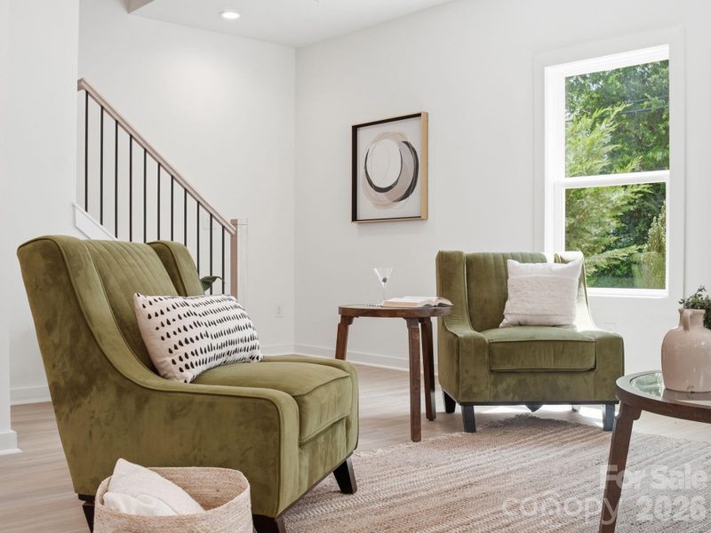 Furnished interior view inside a new home in , Charlotte (Image 29).