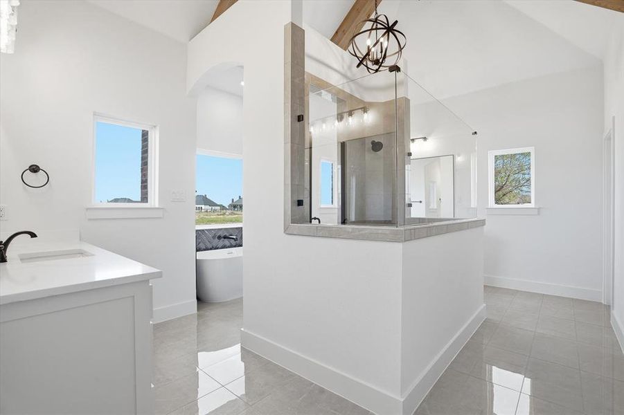 Furnished interior view inside a new home in , Springtown (Image 9).
