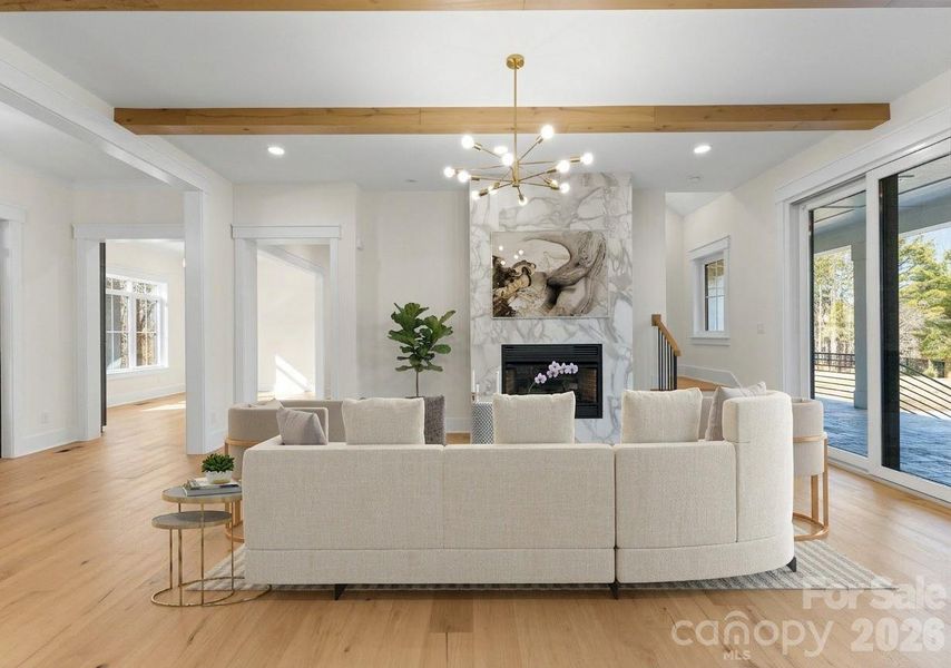 Furnished interior view inside a new home in , Mint Hill (Image 18).
