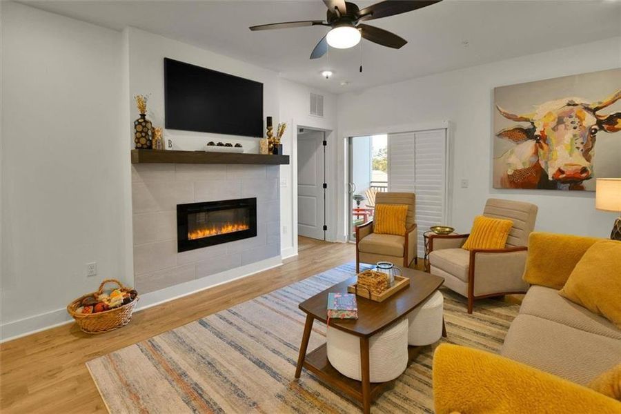 Furnished interior view inside a new home in , Cumming (Image 25).