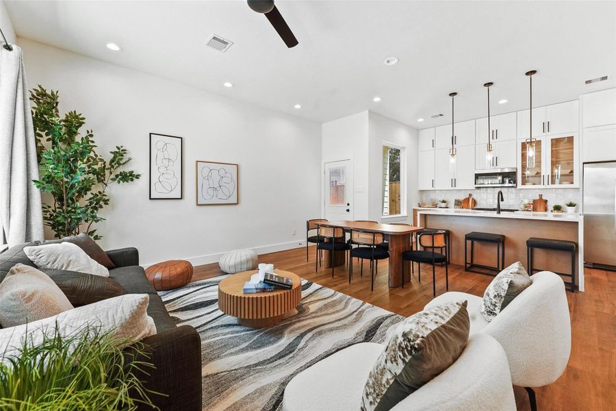 Furnished interior view inside a new home in , Houston (Image 14). Furnished interior view inside a new home in , Houston (Image 14).