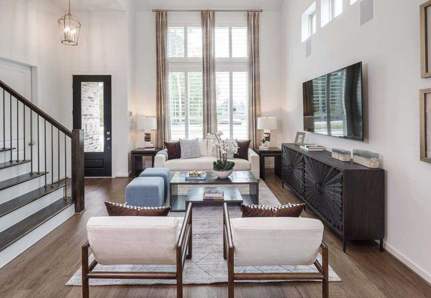 Representative Family Room - some options shown