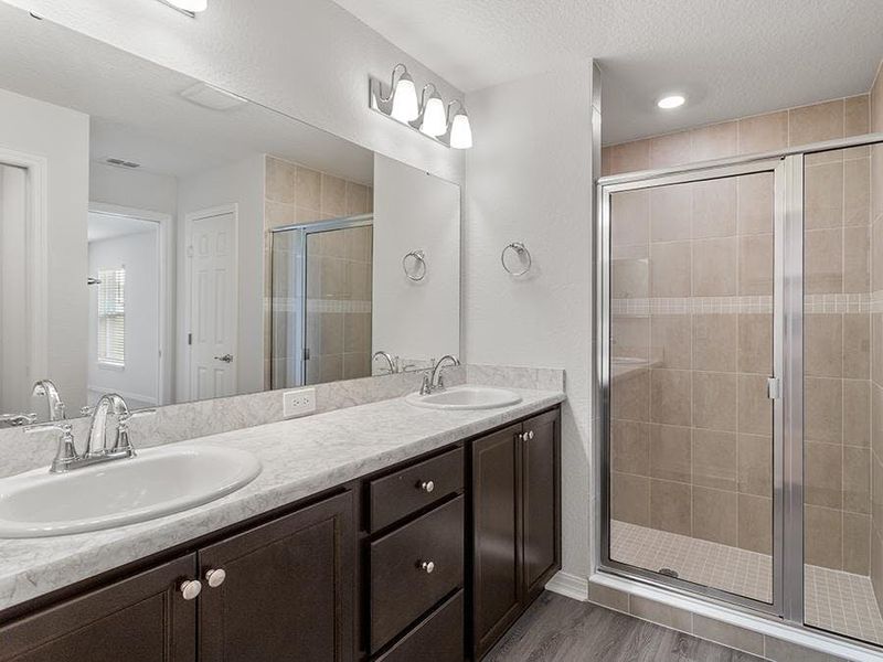 Your suite is complete with a private en-suite bath - Remy by Highland Homes Your suite is complete with a private en-suite bath - Remy by Highland Homes