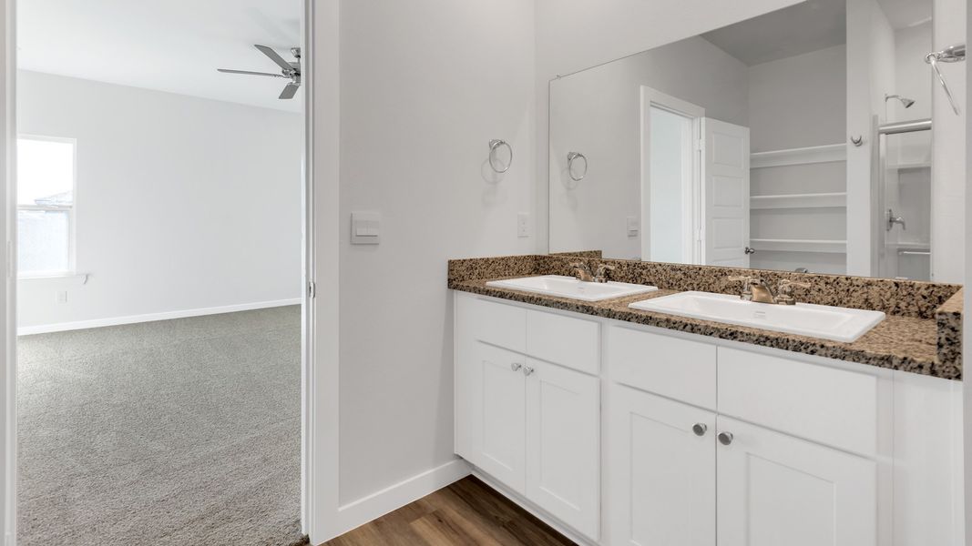 Furnished interior view inside a new home in Everest Heights, Lubbock (Image 9). Furnished interior view inside a new home in Everest Heights, Lubbock (Image 9).