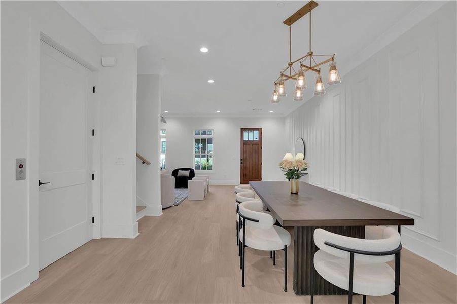 Furnished interior view inside a new home in Skyview On Broad, Sugar Hill (Image 33).