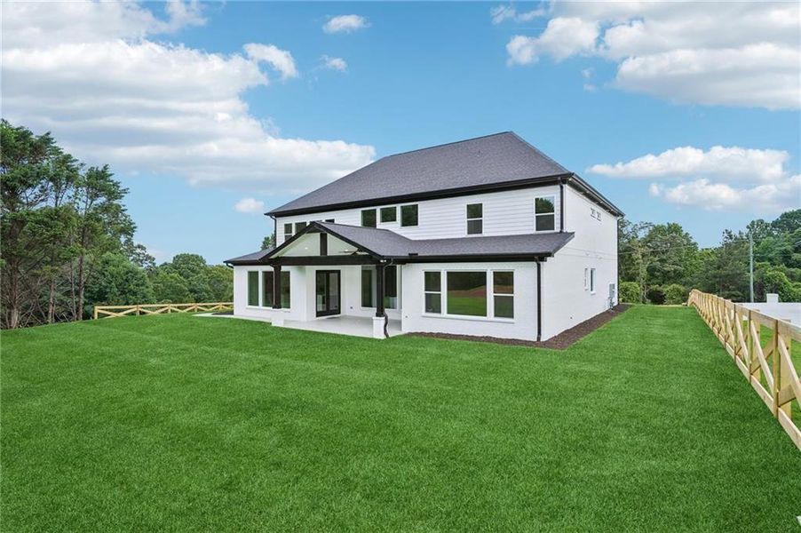 Front exterior of a new home in , Braselton, GA, highlighting curb appeal (Image 2). Front exterior of a new home in , Braselton, GA, highlighting curb appeal (Image 2).