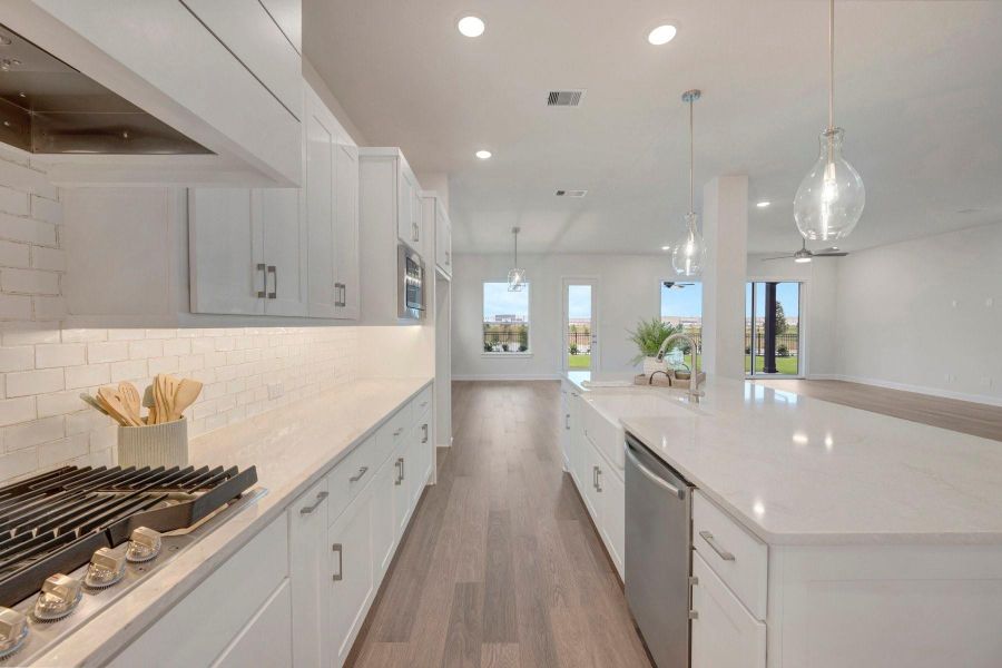Furnished interior view inside a new home in Jordan Ranch - Premier Collection, Fulshear (Image 3).