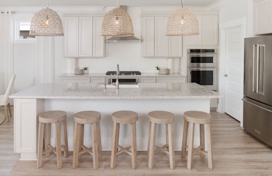 Prepare your favorite meals in the gourmet kitchen.