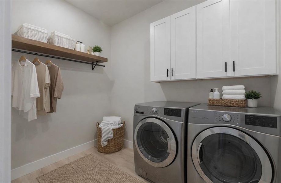 Furnished interior view inside a new home in , Dallas (Image 17).