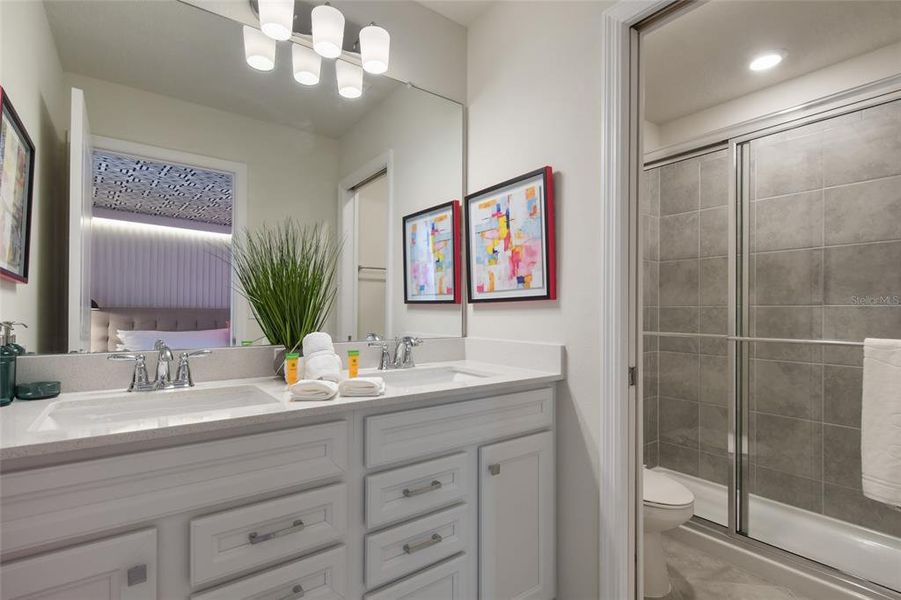 Furnished interior view inside a new home in Windsor Cay Resort, Clermont (Image 42).