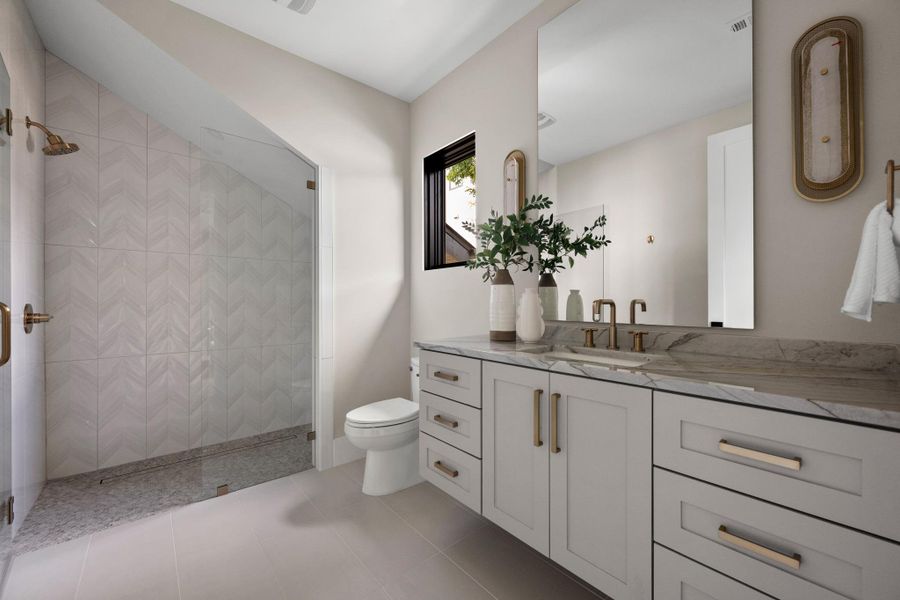 Guest bathroom off of the 2nd floor exercise room
