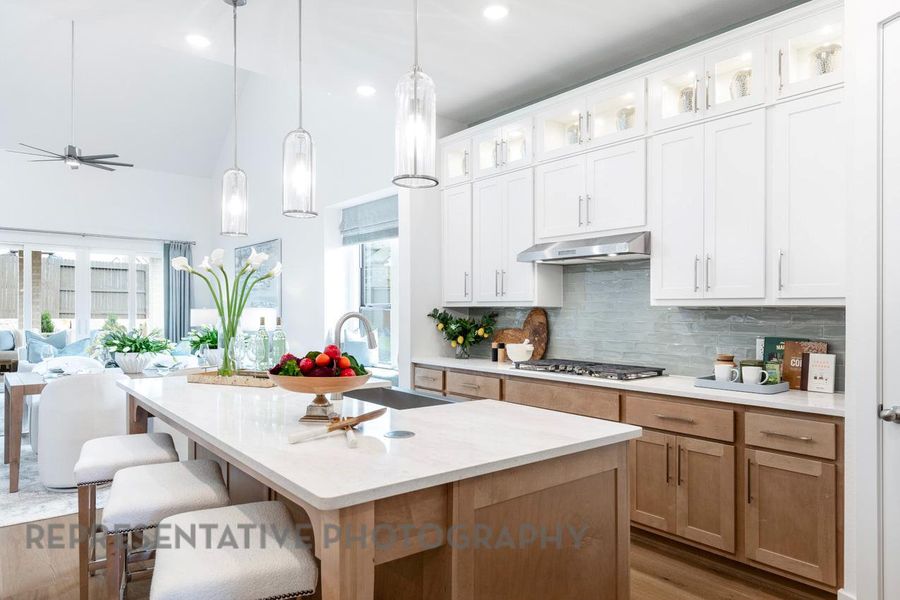 Furnished interior view inside a new home in Wolf Ranch, Georgetown (Image 15).