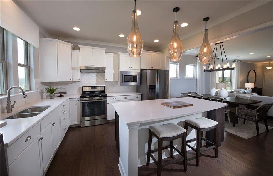 Furnished interior view inside a new home in Del Webb Chateau Elan, Hoschton (Image 9).