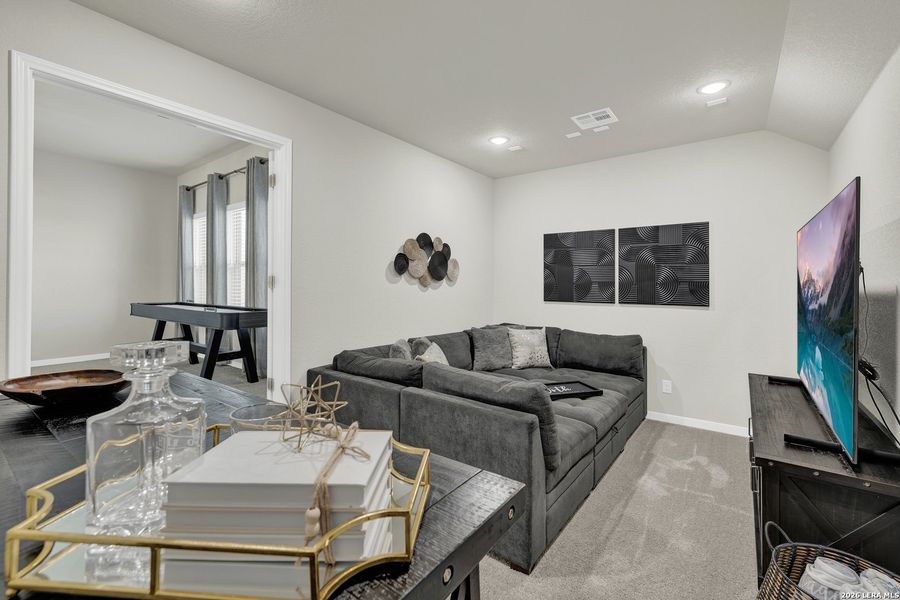 Furnished interior view inside a new home in Buffalo Crossing, Cibolo (Image 42).