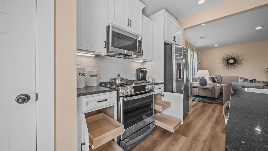 Furnished interior view inside a new home in Gresham Station, Simpsonville (Image 9). Furnished interior view inside a new home in Gresham Station, Simpsonville (Image 9).