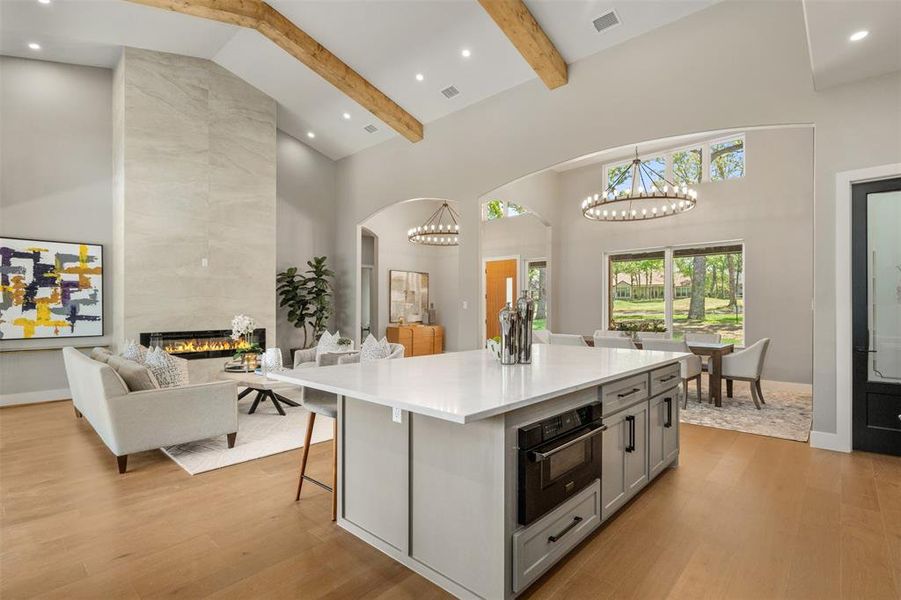 Z Line black stainless steel drawer microwave