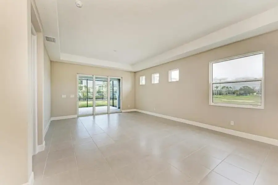 Representative unfurnished interior of a home built from the Captiva by Medallion Home in Reflection Villas at Watercolor Place, Bradenton (Image 11). Representative unfurnished interior of a home built from the Captiva by Medallion Home in Reflection Villas at Watercolor Place, Bradenton (Image 11).