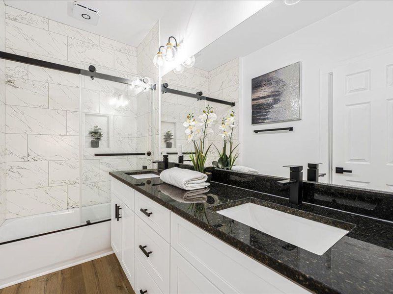 Furnished interior view inside a new home in , Dallas (Image 30).