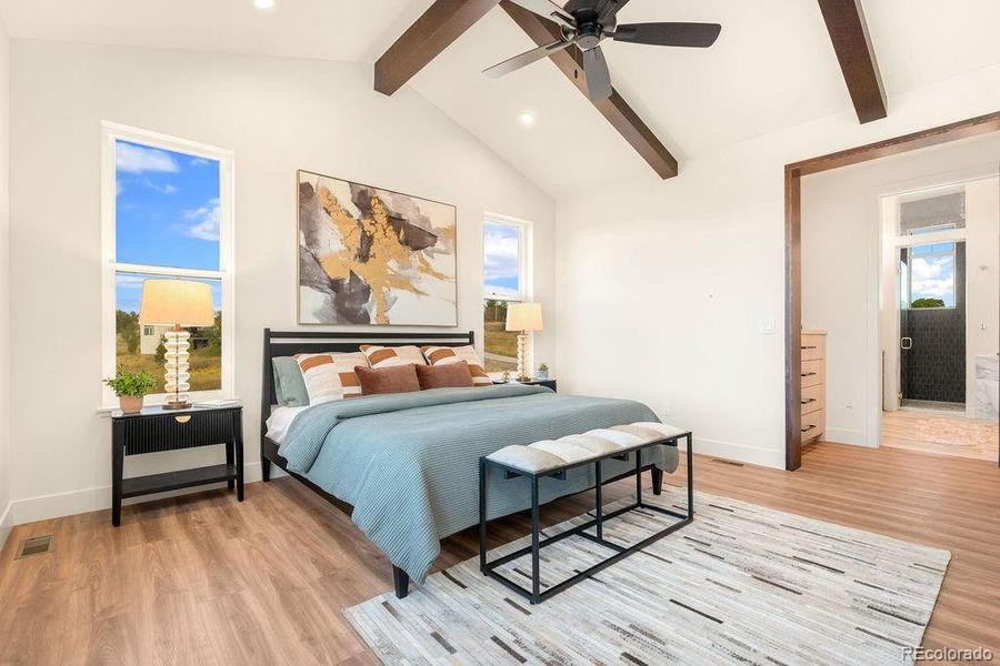 Furnished interior view inside a new home in , Parker (Image 36).