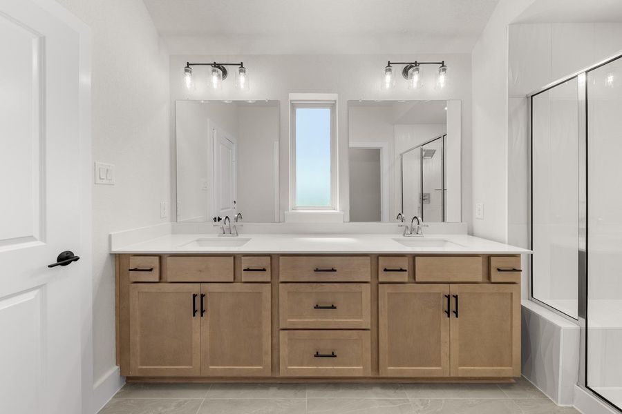 Furnished interior view inside a new home in Union Park, Little Elm (Image 10).