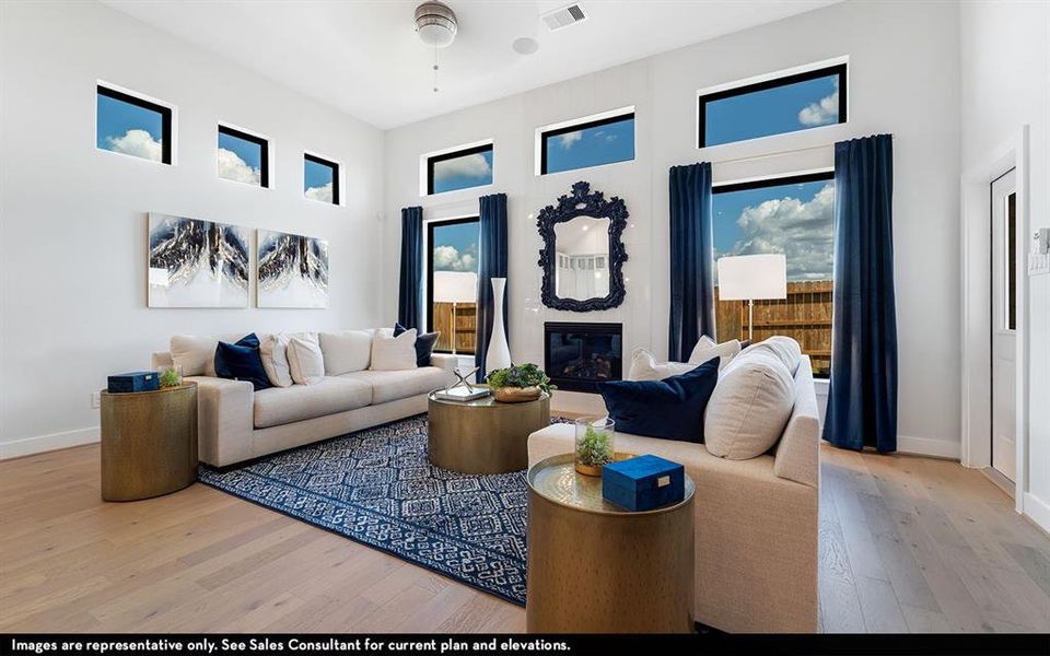 Furnished interior view inside a new home in Green Meadows, Celina (Image 4).
