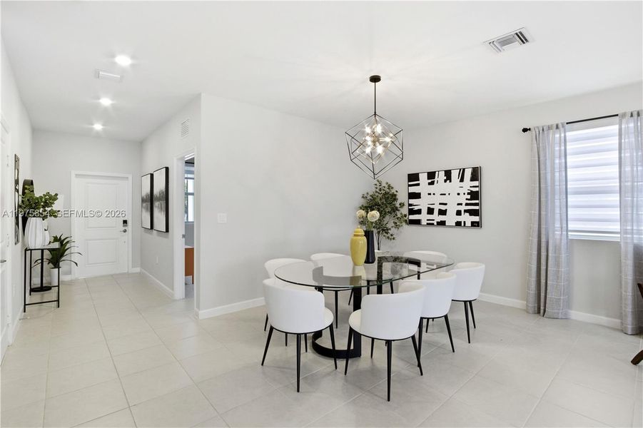 Furnished interior view inside a new home in , Miami (Image 7).